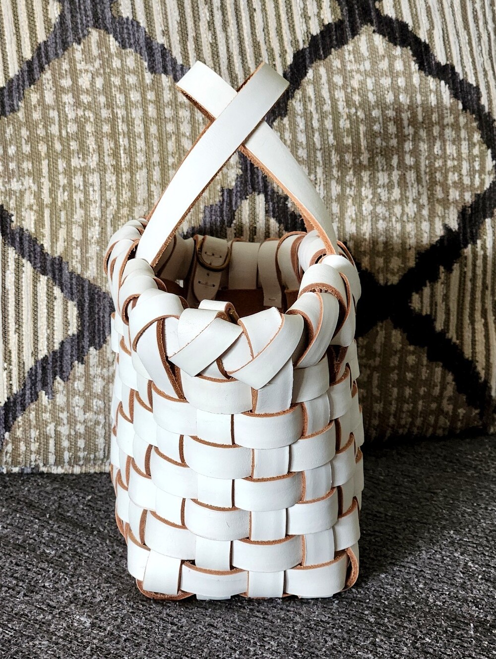 🤍HTF Polo Ralph Lauren🤍 - White Woven Mini Bellport Bag - Picture 8 of 15